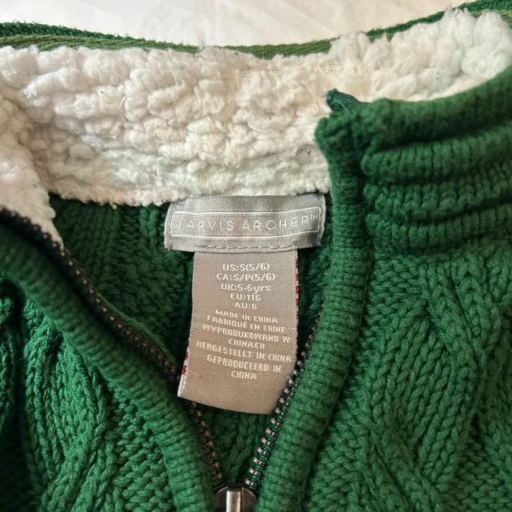 Boys size 5 LOT JOHN DEERE Overalls & Green JARVIS ARCHER Cableknit Sweater‎ 5